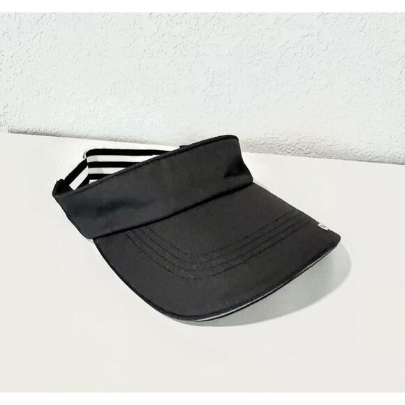 EQ SPORT Sun Visor Unisex Adult Outdoor Sports Black and White Strap One Size - Picture 3 of 8